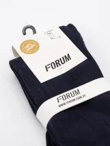 Pack de dos pares de medias de caña media color marrón con textura acanalada.