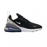 Zapatillas Nike Air Max 270 negras con detalles en blanco y beige.
