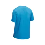 Remera deportiva negra de Under Armour con tecnología de secado rápido y logo en el pecho.