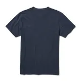Remera Roark manga corta de color azul con efecto deslavado y un bolsillo en el pecho.