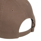 Gorra Adidas Racer Stripe color marrón, con visera plana y diseño clásico de seis paneles. Incluye el logo del trifolio bordado en el frente.
