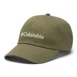 Gorra estilo dad hat de la marca Columbia, color verde militar, confeccionada en algodón. Cuenta con diseño de visera curva, ojales de ventilación bordados y el logo de la marca bordado en contraste en el panel frontal.
