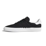Championes urbanos Adidas modelo 3MC, color negro con suela y detalle en el talón de color blanco. Presentan un diseño de perfil bajo con exterior de lona resistente y el icónico logo de la marca en el lateral.