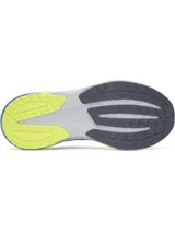 Championes de running Under Armour Velociti Pace, color celeste con detalles en gris, amarillo y azul, con amortiguación UA HOVR y suela de goma.