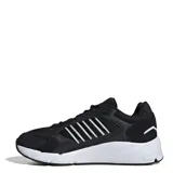 Championes Adidas Crazy Chaos 2000, color negro con detalles en blanco y plateado, con las tres tiras características de la marca en los laterales.