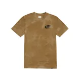 Remera color marrón con efecto tie-dye y logo de Etnies estampado en el pecho.