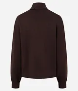 Buzo de cuello alto confeccionado en modal, con mangas largas y puños elásticos. Presenta un diseño liso y versátil con un acabado suave.