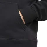 Canguro Nike SB Icon PO Essential de color negro, con capucha ajustable con cordones, bolsillo frontal tipo canguro y logo de la marca estampado en el pecho.