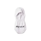 Medias invisibles blancas con logo Rip Curl bordado en negro.