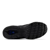 Championes urbanos New Balance modelo 509, color negro con detalles en gris. Confeccionados en malla y gamuza, cuentan con tecnología de amortiguación ABZORB en la entresuela y el logo N característico en los laterales.