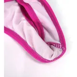 Bombacha de bikini colaless para mujer, de diseño plisado en la parte trasera y tiro bajo, disponible en varios colores.