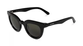 Lentes de sol Mr Boho modelo Hayes, color negro con lentes verdes.