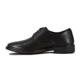 Zapato acordonado de cuero color marrón oscuro, de estilo casual.