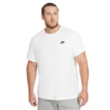 Remera de manga corta color negro, con cuello redondo y pequeño logo Nike bordado en blanco en el lado izquierdo del pecho.