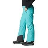 Pantalón técnico de nieve Columbia, con tecnología impermeable Omni-Tech y revestimiento térmico reflectante Omni-Heat. Presenta cintura ajustable, bolsillos laterales con cierre, polainas internas y refuerzos en el dobladillo.