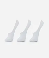 Kit de tres pares de medias invisibles deportivas de algodón con textura.