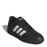 Championes urbanos Adidas modelo Breaknet 3.0, color negro con las tres bandas laterales en blanco. Presentan un diseño inspirado en el tenis con capellada sintética y suela de goma.