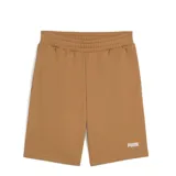 Short deportivo Puma de corte estándar, color mostaza, con cintura elástica y logo de la marca estampado en la parte inferior.