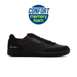 Championes Joma C. Aguila negros, de estilo casual, con capellada de cuero sintético, plantilla Memory Foam y suela de caucho Durability.