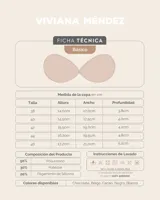 Soutien adhesivo negro sin tirantes, con silicona de grado médico y forro de tela suave.