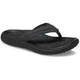 Ojotas Crocs Yukon Vista II Lr Flip para hombre, con parte superior de piel sintética marrón y detalles de costuras, base textil y suela de espuma Croslite con plantillas LiteRide.