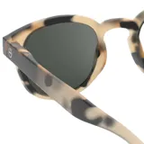 Lentes de sol redondos Izipizi modelo C SUN, con montura carey y lentes grises categoría 3.