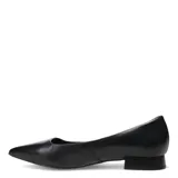 Zapatos de mujer Bottero con punta fina y taco bajo cuadrado. Presentan un acabado texturizado metalizado en tono plateado.