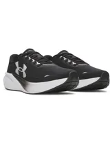 Championes de running Under Armour Velociti Pace, modelo neutro de color negro con suela blanca y logo grande en el lateral. Confeccionados con parte superior de malla transpirable y amortiguación UA HOVR para mayor retorno de energía.