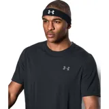 Vincha deportiva Under Armour Performance Headband color negro con el logotipo de la marca bordado en color blanco en el centro.