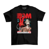 Remera negra de algodón con estampa frontal de los personajes Tulio Triviño y Juan Carlos Bodoque del programa 31 Minutos, junto al logo y la frase 'El noticiero más veraz de la televisión'.