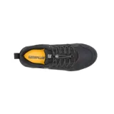 Sneakers Caterpillar modelo Hex Lite Outdoor para hombre, de color negro. Combinan malla y ante de vaca, con cordones elásticos ajustables y suela de EVA ligera.