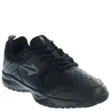 Championes deportivos Topper Rod II para mujer, en color negro con detalles en gris. Cuentan con capellada de material sintético y textil con perforaciones para mayor transpirabilidad, cordones negros y suela de goma resistente.