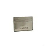 Billetera tarjetero de cuero sintético negro con múltiples ranuras para tarjetas y logo de la marca Korium grabado en el frente.