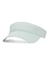Visera deportiva Under Armour modelo W Blitzing, color verde menta, con tejido de punto transpirable y logo bordado en el frente.