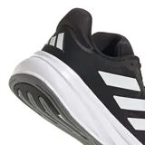 Championes de running Adidas modelo Response Super, color negro con las tres tiras laterales en gris claro y entresuela blanca. Presentan capellada de malla transpirable, entresuela con tecnología Dreamstrike+ para mayor amortiguación y suela con barras de goma para un agarre superior.