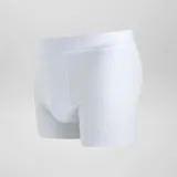 Pack de tres boxers blancos lisos con cintura elástica.