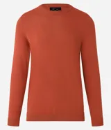 Suéter masculino de cuello redondo y manga larga, confeccionado en tejido de punto liso. Presenta un diseño básico y versátil, ideal para uso diario.