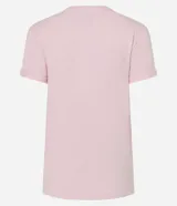 Remera básica de cuello redondo y manga corta con detalle de dobladillo, confeccionada en algodón suave.