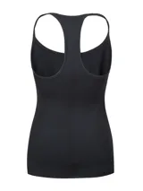 Musculosa deportiva Under Armour de corte holgado, con diseño de espalda deportiva y tirantes con logo de la marca. Presenta un tejido ligero y transpirable con aberturas laterales en el bajo.