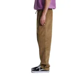 Pantalón de corte recto y relajado confeccionado en pana de algodón de alta densidad. Presenta cintura elástica con cordón de ajuste y bolsillos laterales.