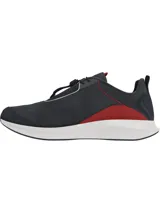 Championes Reebok Waterfoam Air color negro con detalles en rojo y suela blanca.