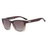 Lentes de sol Kingston con armazón de carey degradé en tonos marrones y beige, y cristales oscuros con protección UV.