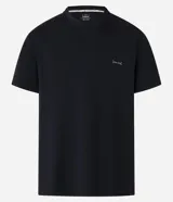 Remera deportiva de manga corta y cuello redondo, confeccionada con tecnología Dry para mayor transpirabilidad y control de la humedad. Presenta un diseño liso en color verde claro con un pequeño estampado de lettering en la parte inferior.