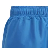 Short de baño Adidas color azul, con cintura elástica y logo de la marca estampado en la pierna derecha.