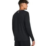 Remera deportiva Under Armour UA Launch de manga larga, color negro, con logo reflectante en el pecho y tejido suave, ligero y transpirable.