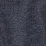 Remera de manga larga gris oscuro con textura waffle, cuello redondo y puños elásticos.