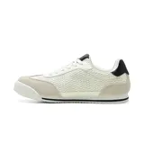 Championes deportivos American Sport modelo Resh Sprint, de color blanco con detalles en negro y apliques en tono gris claro. Cuenta con diseño de malla transpirable, franjas laterales negras y suela de goma con relieve.