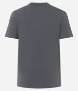 Remera básica de corte ajustado, color rosado, con mangas cortas y cuello redondo. Confeccionada en tejido de ribana lisa.