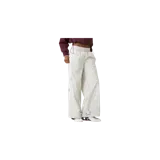 Pantalón jogger Eme Studios de corte relajado y estilo urbano, color gris claro, con cintura elástica fruncida y detalles de costuras visibles.