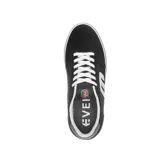 Championes Etnies Calli Vulc X Colt 45, color negro con logo blanco y suela blanca con texto.